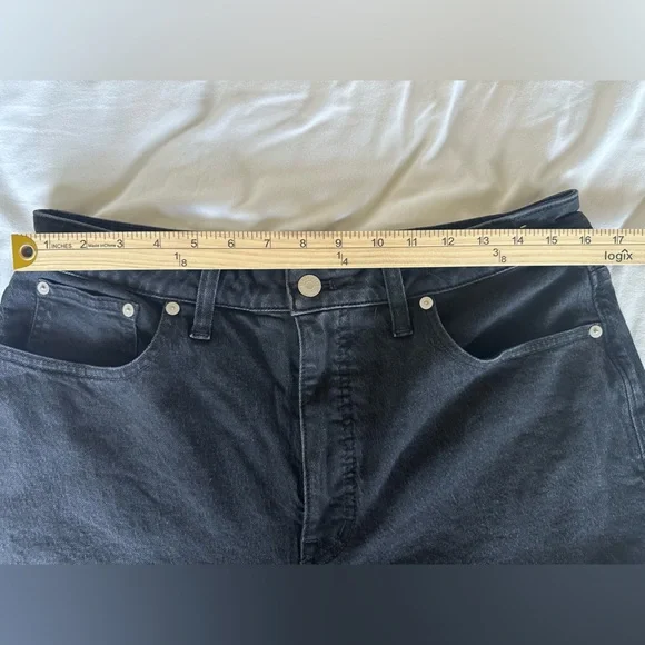 Madewell Black Straight-Leg Jeans - Picture 8 of 12